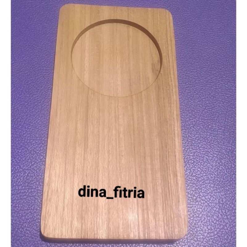 tatakan gelas segi panjang kayu jati