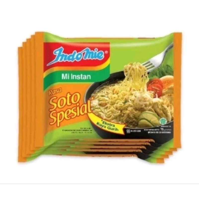 

Indomie kuah soto spesial/ soto lamongan/kari/seblak Hot jeletot eceran atau grosir