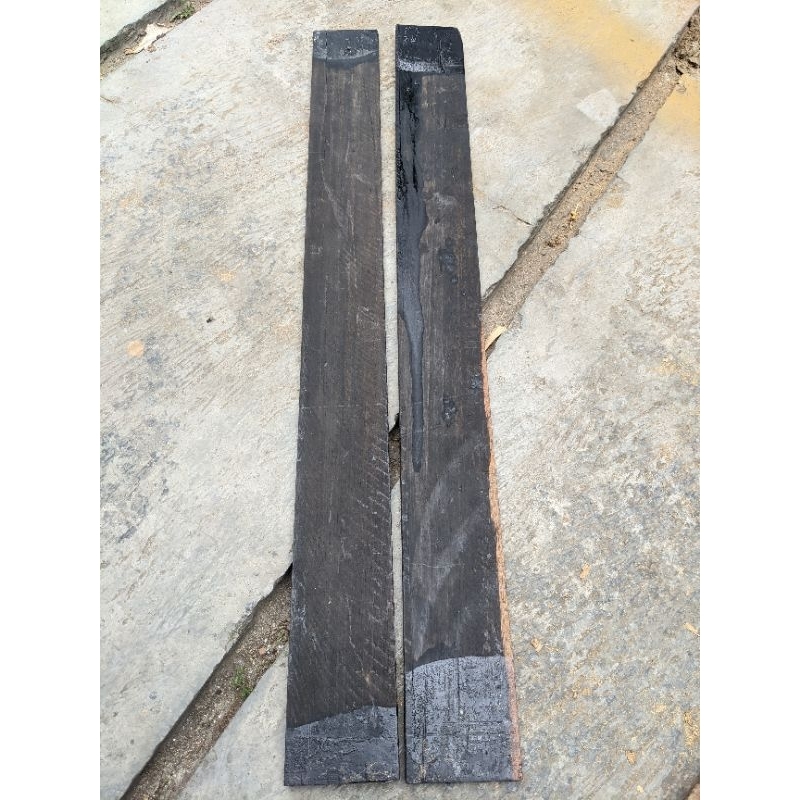 fretboard papan eboni ebony hitam 9mm x 8,5 x 72,5 cm