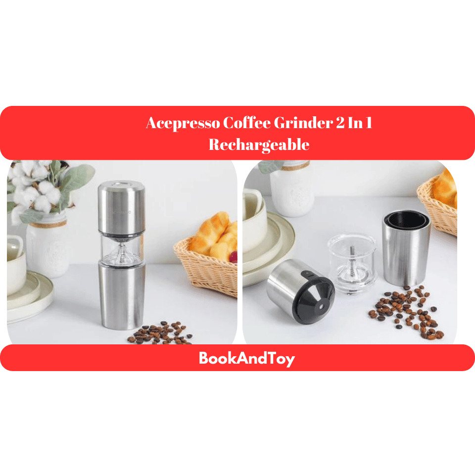 Acepresso Coffee Grinder 2 In 1 Rechargeable