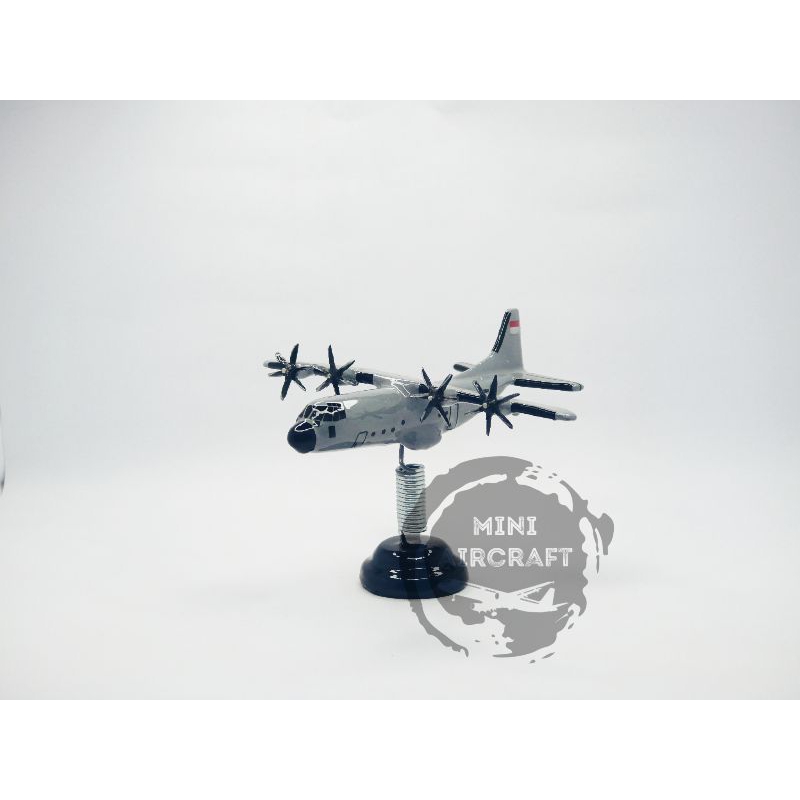 pesawat Hercules miniatur Hercules c130 abu abu TNI AL