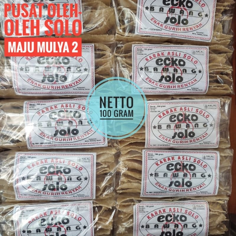 

Karak Mentah Solo Ecko isi 10 Bks