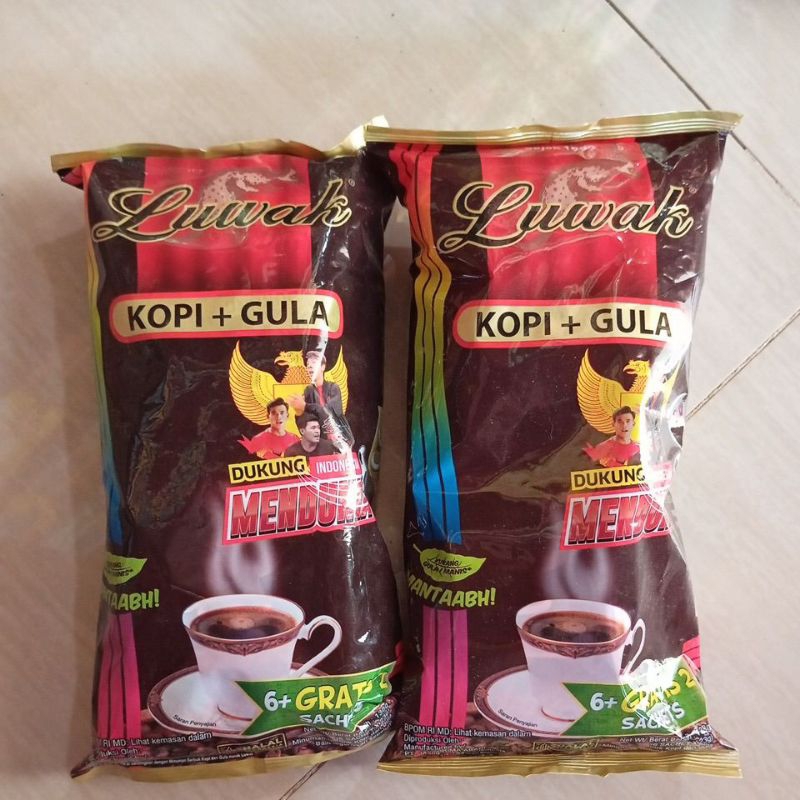 

luwak kopi hitam+gula 1pack isi 8pcs