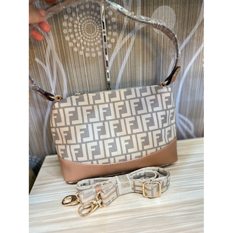 TAS WANITA IMPORT BGIRL F3nD1 FASHION 2in1 SELEMPANG