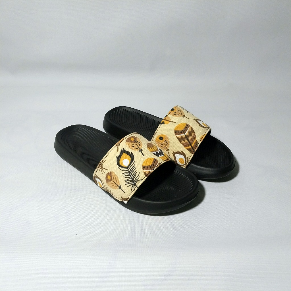 Sandal Wanita Slop Original Flat Perempuan Unisex Motif Indian Jumbo