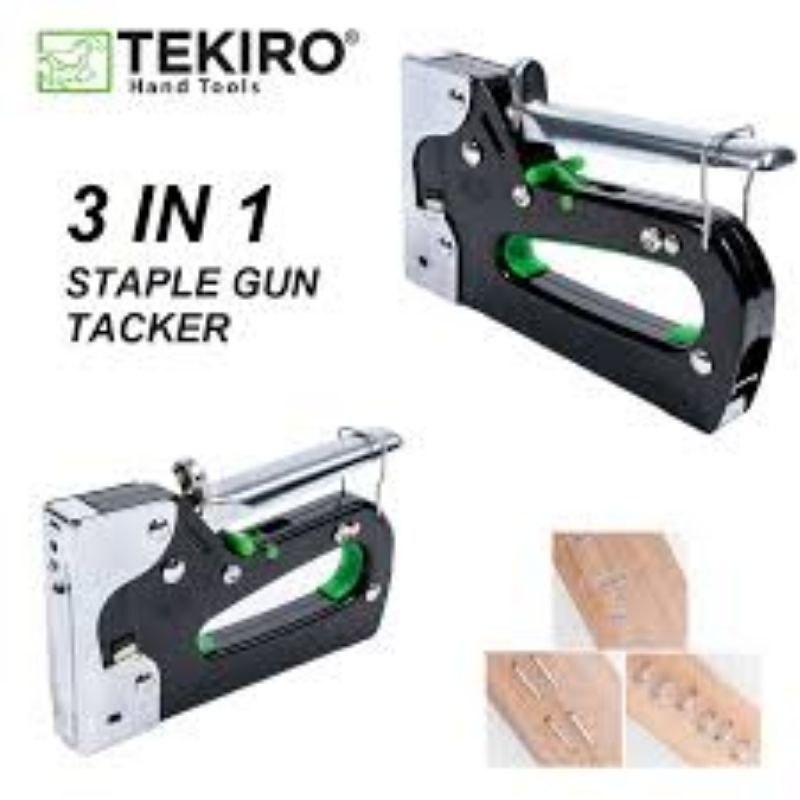 

TEKIRO 3 in 1 Staple Gun Tacker 6 - 14 mm Hekter Tembak Staples Jok