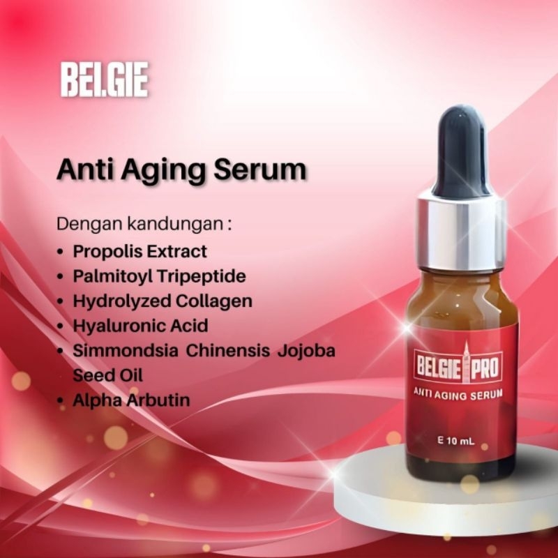 Belgie Pro Anti Aging Serum Wajah Halal dan BPOM rangkaian perawatan wajah Belgie Pro dari BP grup