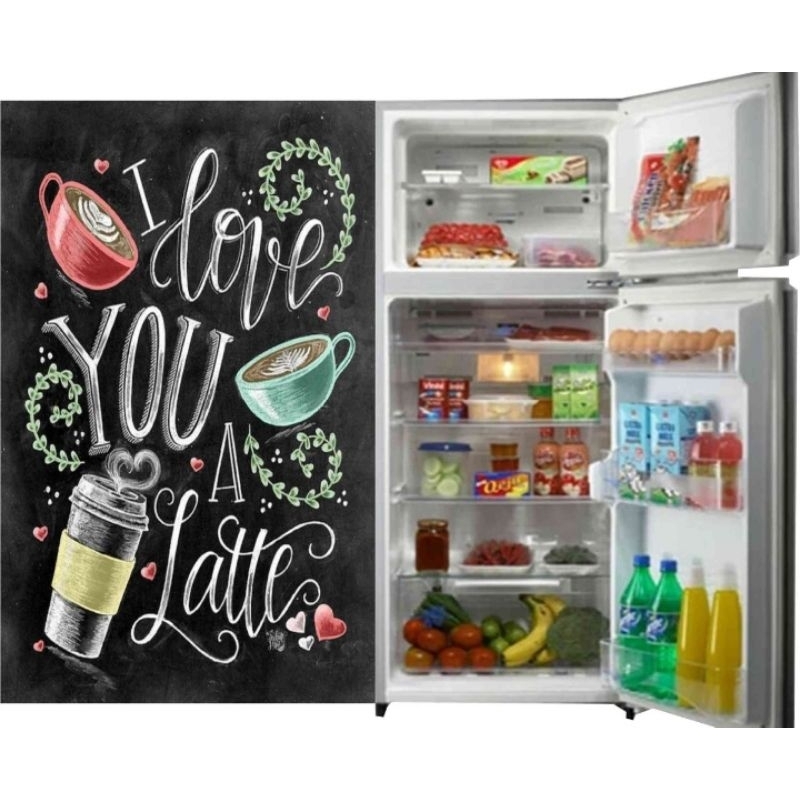 Stiker kulkas satu pintu /wallpaper kulkas satu pintu