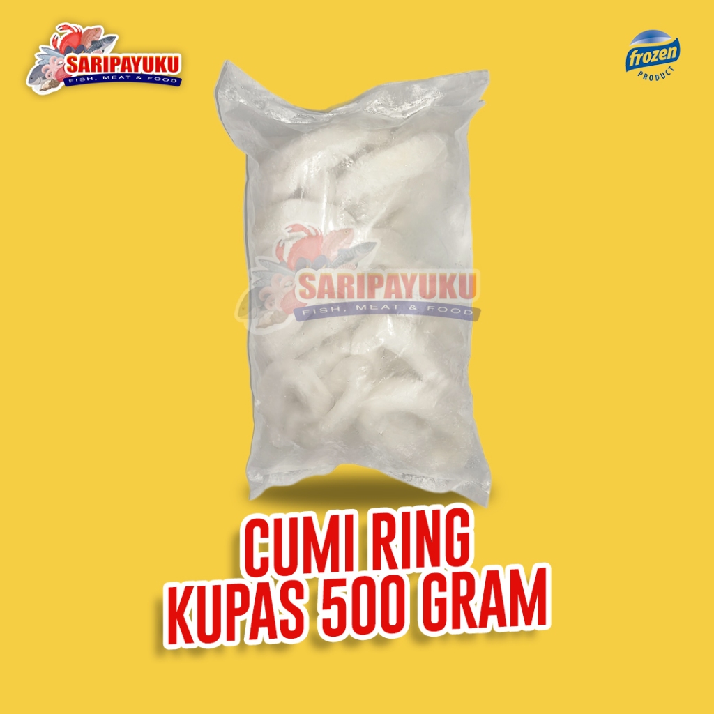 

Cumi Ring Kupas Bersih 500 / Squid calamari ring