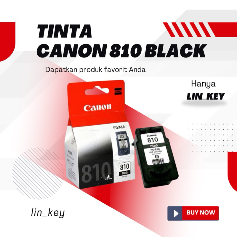 Cartridge Tinta Canon 810 PG Black Pixma 810