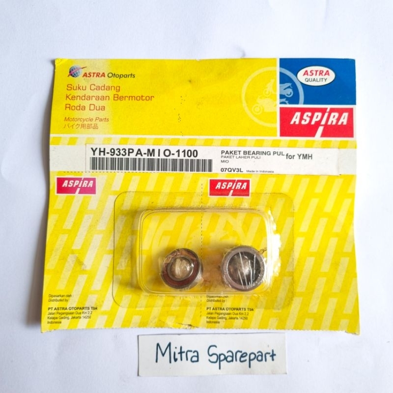 PAKET BEARING PULLY BAMBU LAHER LAKHER PULLY [ASPIRA] - MIO SPORTY, SOUL, FINO, SOUL GT