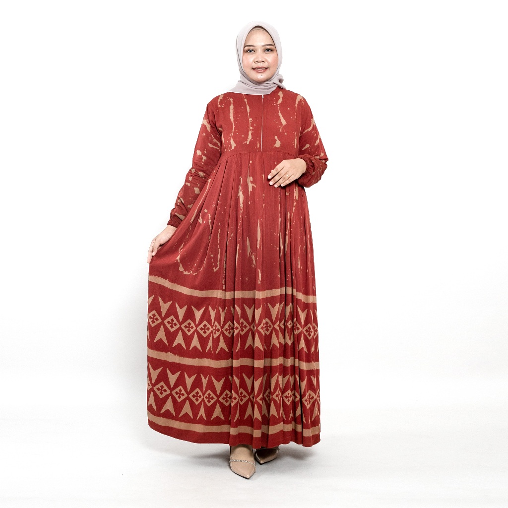 GAMIS ETHNIC SUKU BATIK GAMIS TWILL ORI PEKALONGAN JUMBO GAMIS KATUN RAYON TWILL PREMIUM TEBAL ADEM