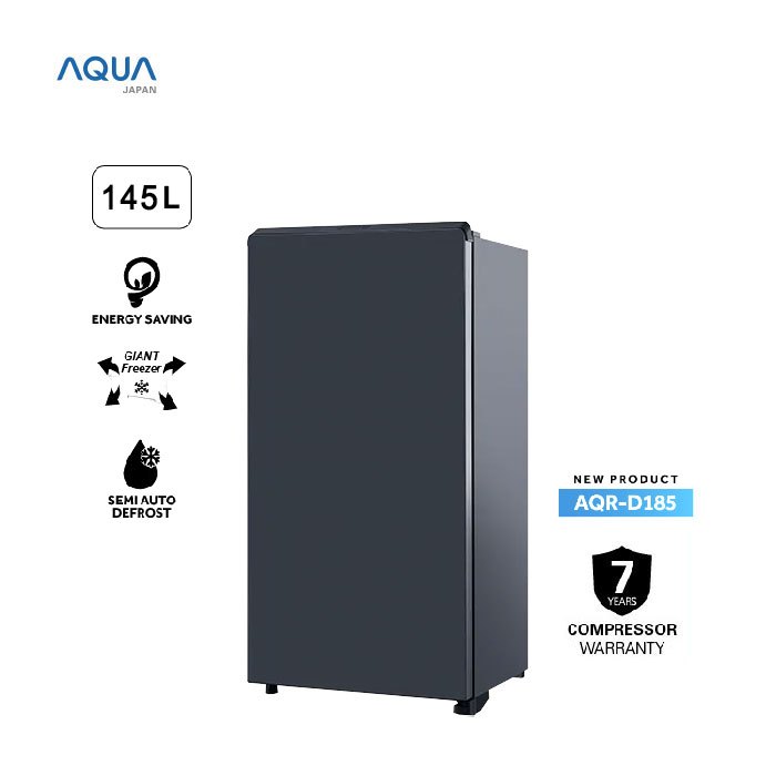 AQUA AQR-D185MDS/MLS KULKAS 1 PINTU (145 Liter) - SELURUH INDONESIA