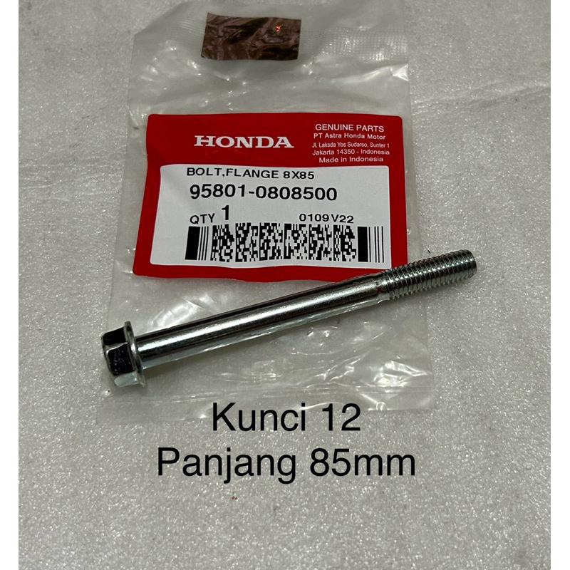 Baut 8x85 Engine Hanger CBVerza Tiger MegaPro Verza150 Ori AHM 958010808500