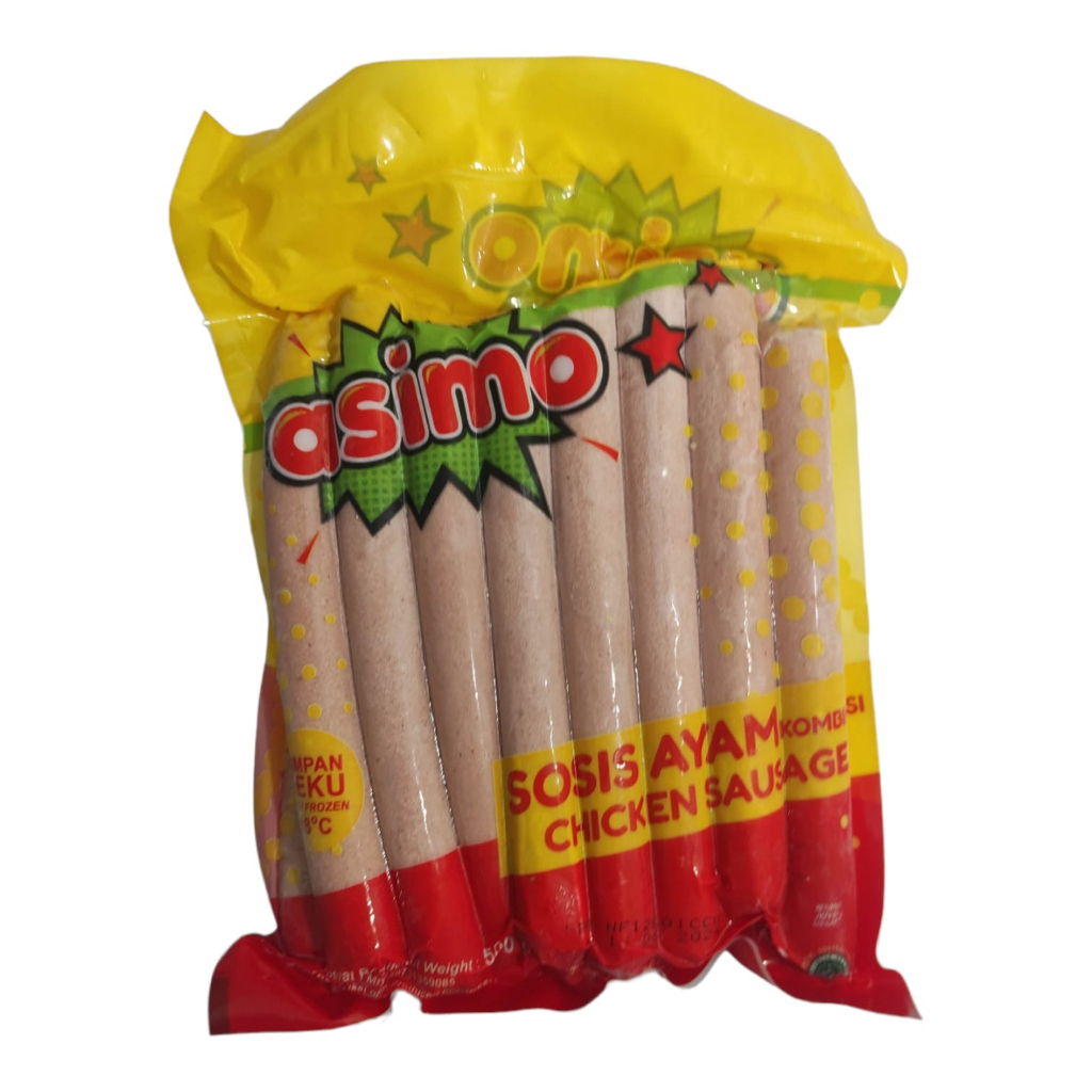 

SOSIS AYAM ASIMO 500GR ISI 16PCS SATU PABRIK DENGAN FIESTA CHAMP