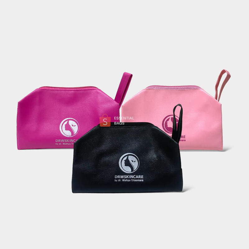 Pouch / Tas Kosmetik Make Up Boxy Silky Sablon DRW SKINCARE