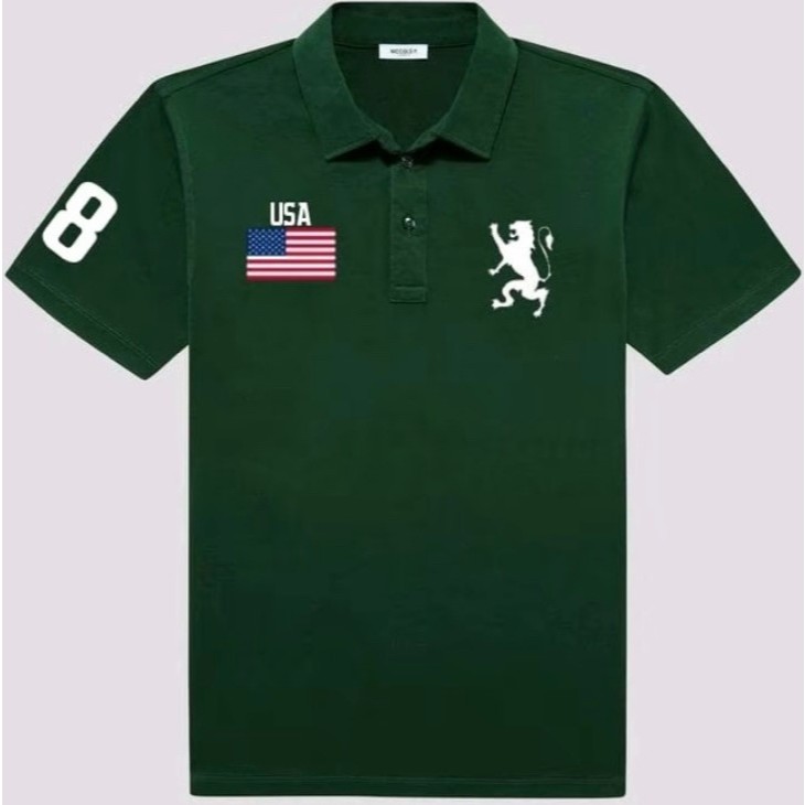 Full bordiran polo Giordano pria dan wanita kaos polo Giordano