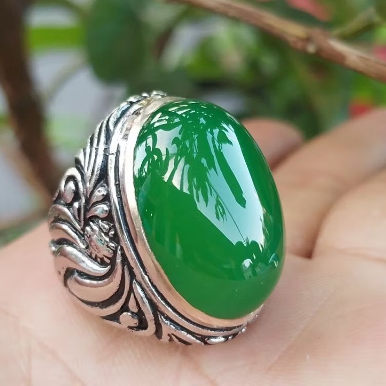 natural cincin akik yaman ahdor jumbo original