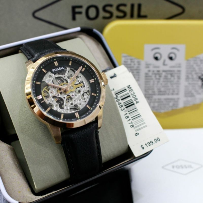 Jam Tangan Possil Automatic FS ME 3084 Strap Leather Original