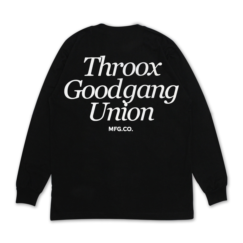Throox Longsleeve || Throox Kaos Lengan Panjang Aitana Black