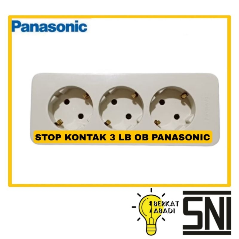 Panasonic Stop Kontak OB 3 Lubang