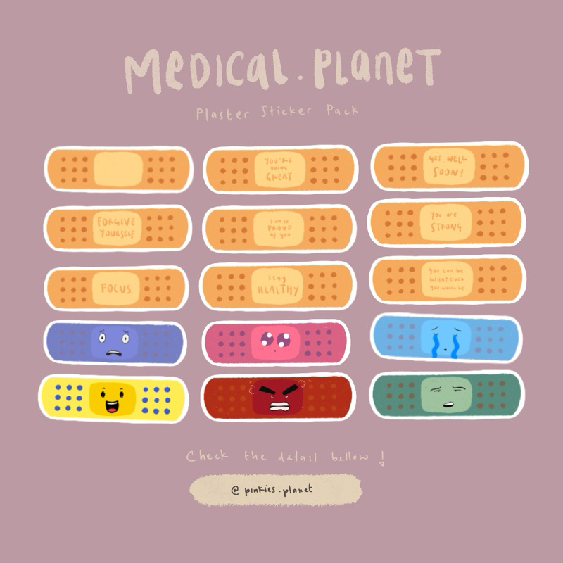 

[pre-order] plaster sticker pack