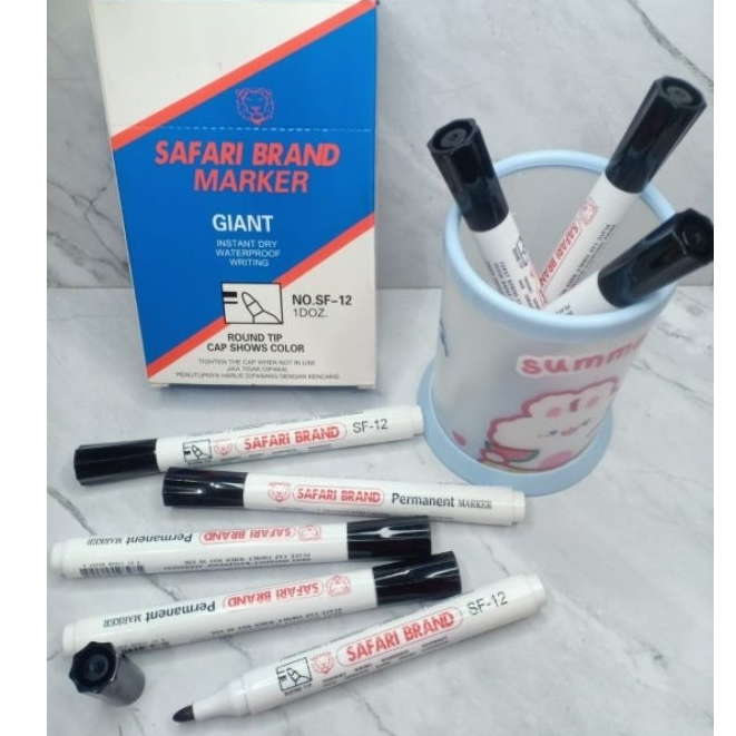 

HML SPIDOL PERMANEN LINKO SAFARI GIANT SIZE TINTA HITAM / PERMANENT MARKER ROUND TIP MURAH
