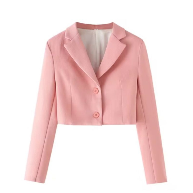BLAZER CROP WANITA/BLAZER CROP KANCINGDUA WANITA