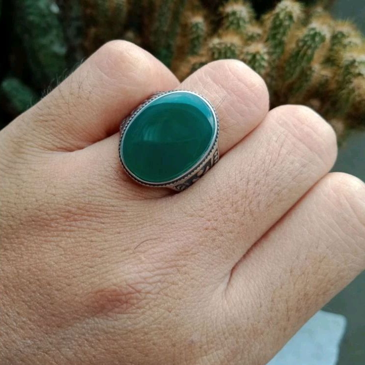 Cincin batu akik yaman ahdor natural