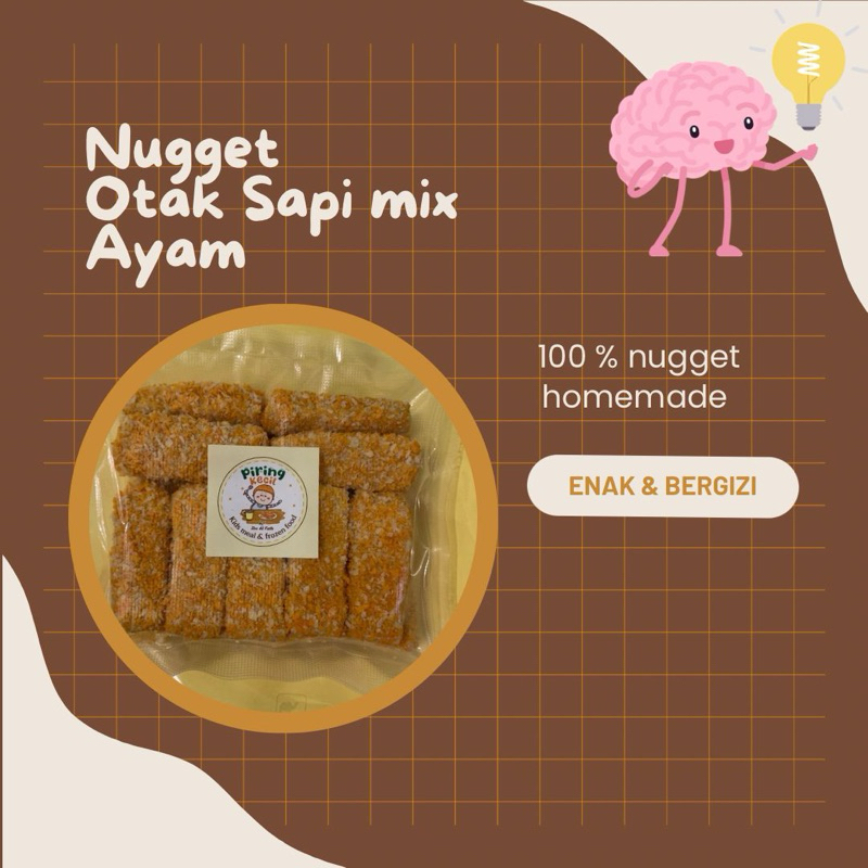 

Nugget otak sapi mix ayam / nugget homemade