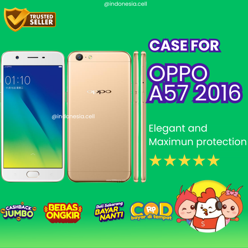 CASE OPPO A57 2016 / KESING OPPO A57 2016 / CASE BENING A57 CASE HITAM OPPO A57 / ANTICRACK OPPO A57