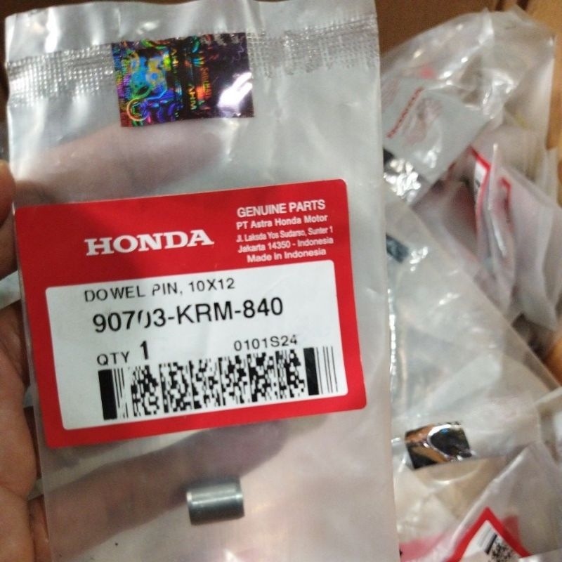 Pin Dowel 10X12 Megapro Monoshock Verza CRF 150 90703-KRM-840