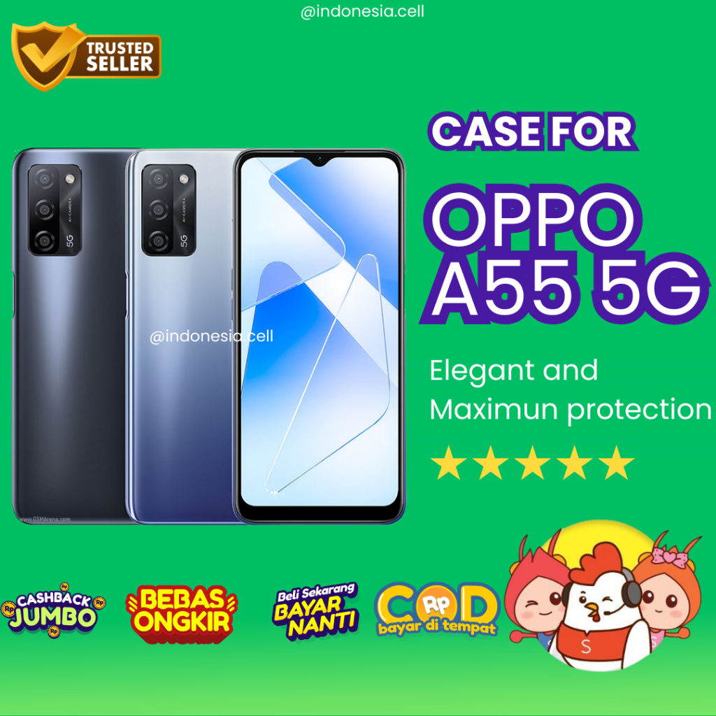 CASE OPPO A55 5G / KESING OPPO A55 5G / CASE BENING & CASE HITAM OPPO A55 5G / ANTICRACK OPPO A55 5G