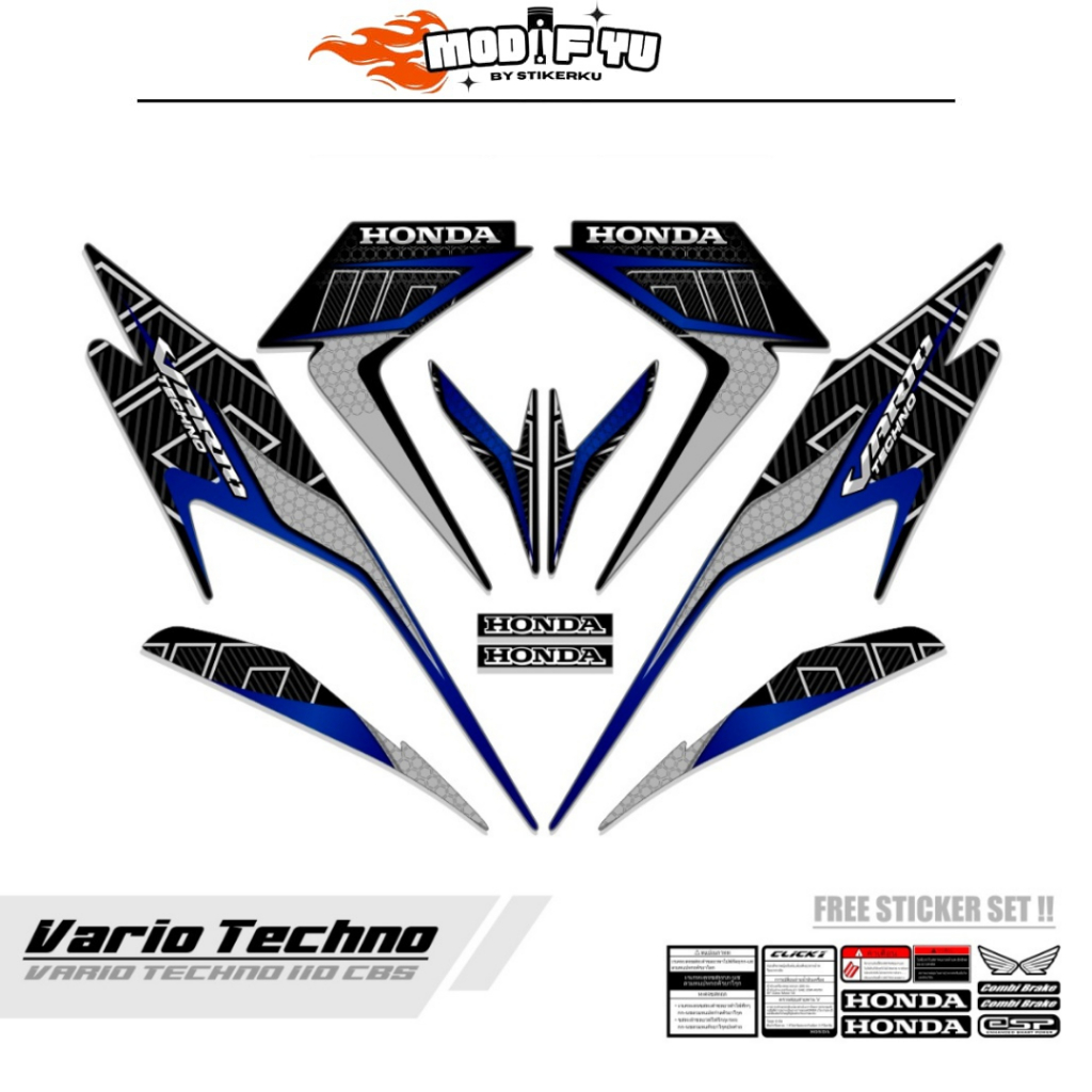 STRIPING VARIO TECHNO 110 CBS / M 03/ VARIO KARBU 110 / VARIO LAMA 110 / STIKER VARIO TECHNO / DECAL