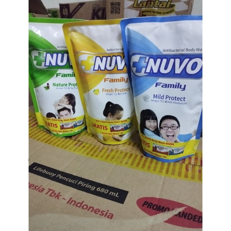 Nuvo Sabun Mandi Cair 400ml (1dus)