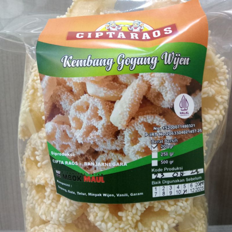 

Kembang Goyang Wijen Renyah Cemilan Keripik Kacang