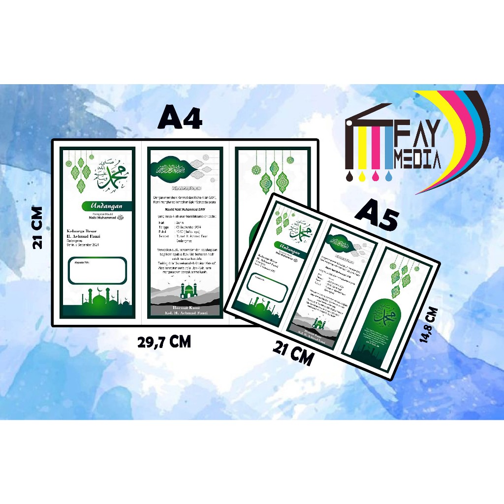 

undangan maulid nabi unik murah