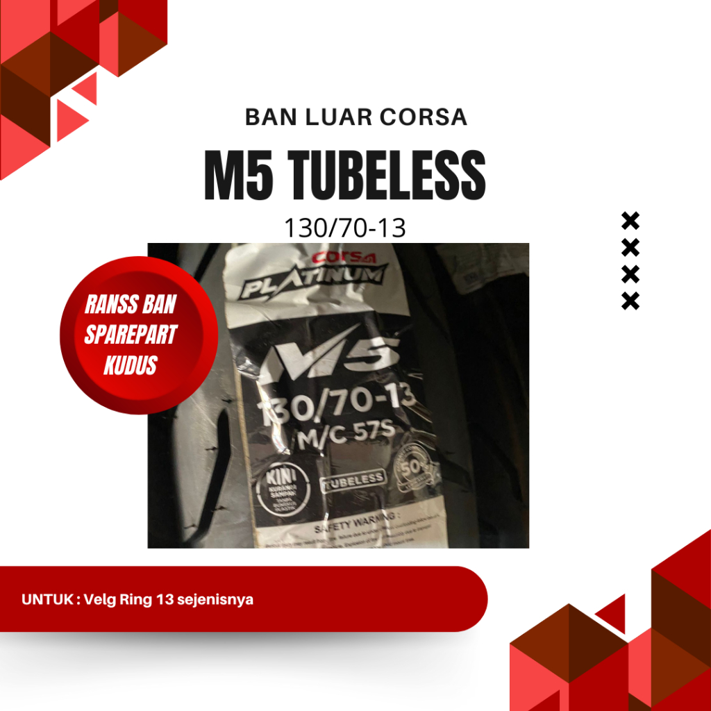 BAN LUAR CORSA M5 130/70-13