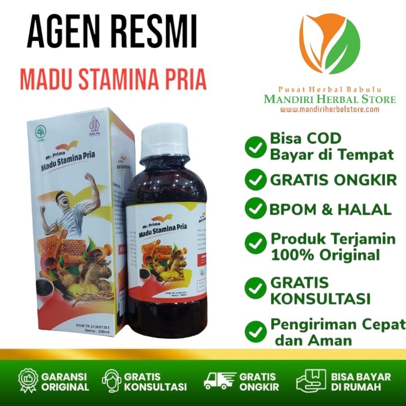 Madu Mr Prima Madu Stamina Pria Kuat tahan lama