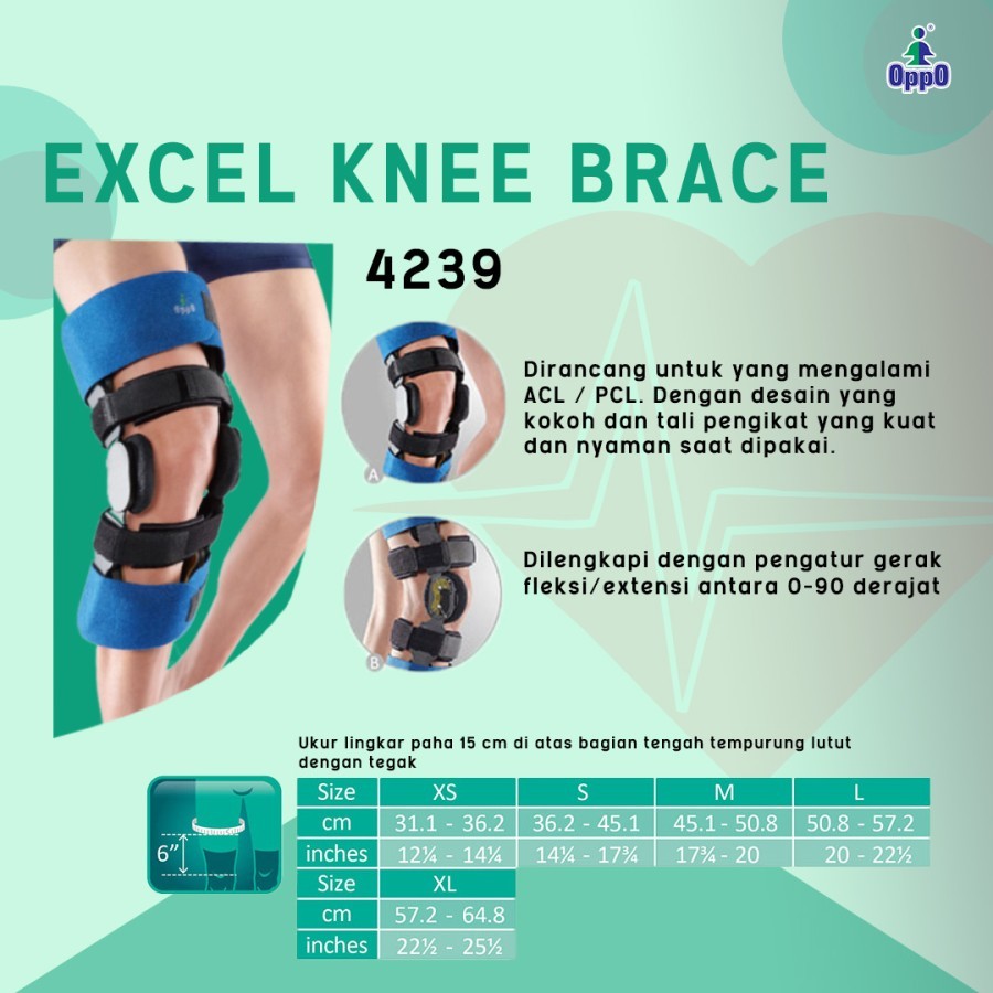 oppo 4239 excel knee brace
