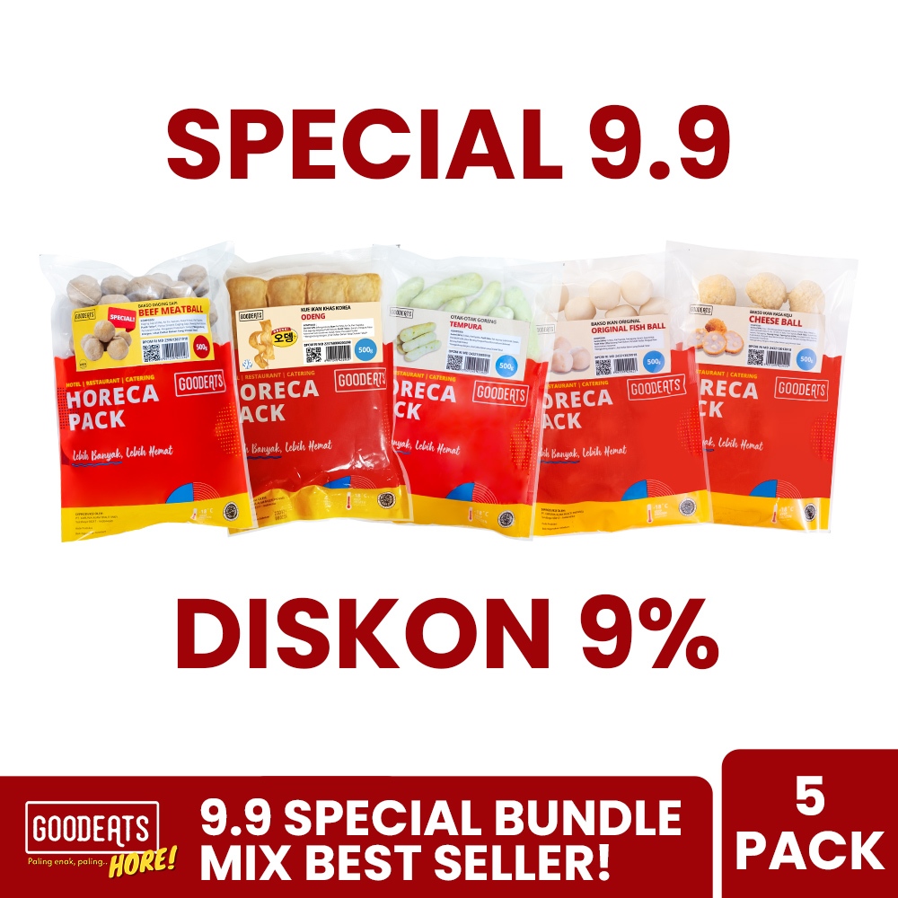 

SPECIAL 9.9 - GOOD EATS BUNDLE MIX BEST SELLER 500 GR - 5 PACK
