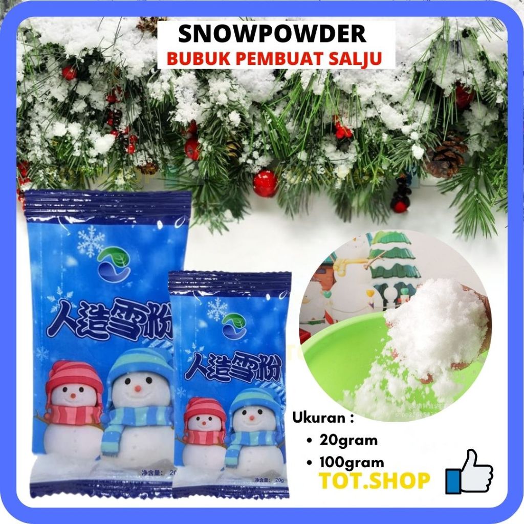 

SNOW POWDER Bubuk Salju Buatan Mainan Salju Fake Snow