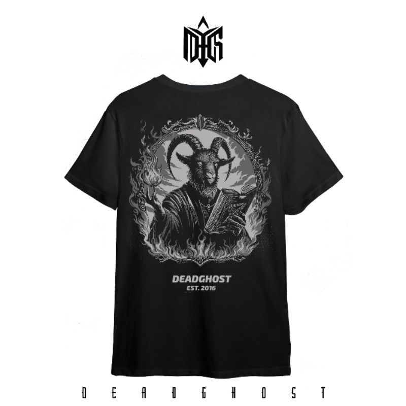 TS Satanic Deadghost / Kaos Hitam Premium / Tshirt Black Metal
