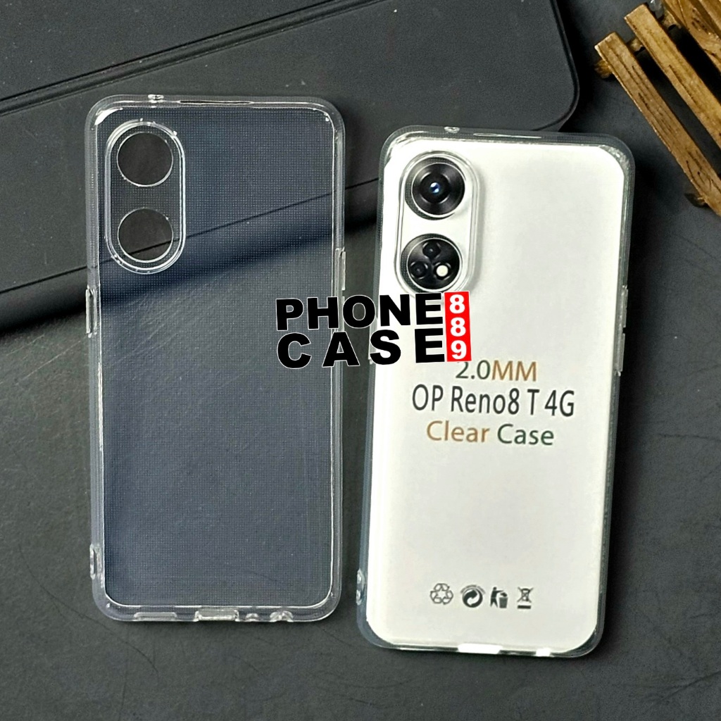 OPPO RENO 8T 4G CLEAR CASE BENING 2.0MM CASE BENING TRANSPARAN OPPO RENO 8T 4G