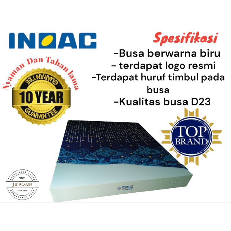 kasur busa bagus ( INOAC D23 ) 180x200x20 (model bintang blue