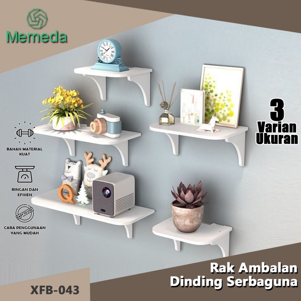 Rak Dinding Gantung Serbaguna Bahan WPC untuk Router, Modem, STB, dan Perangkat Elektronik, Warna Pu