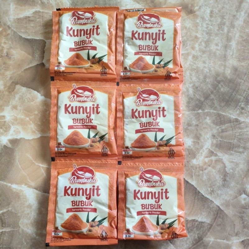 

Kunyit bubuk Bumbuku 10 sachet / 1 renceng
