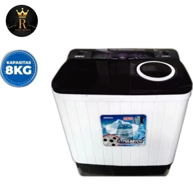 MESIN CUCI DENPO 2 TABUNG KAPASITAS 8KG