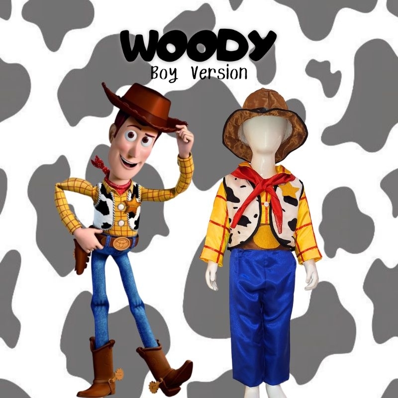 Kostum Woody Toy Story Untuk Anak dan Dewasa | Woody From Toy Story Costume For Kids and Adult | Cos