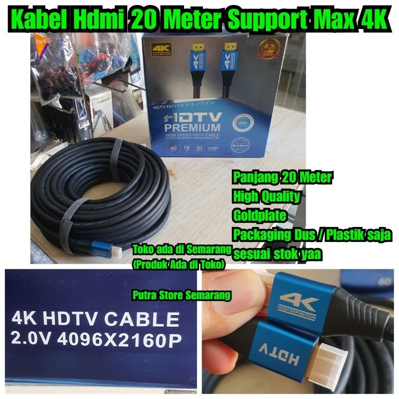 Kabel Hdmi 20 Meter 4K High quality Kabel hdmi to hdmi 20m Support 4K 1080p Kabel HD MI Original